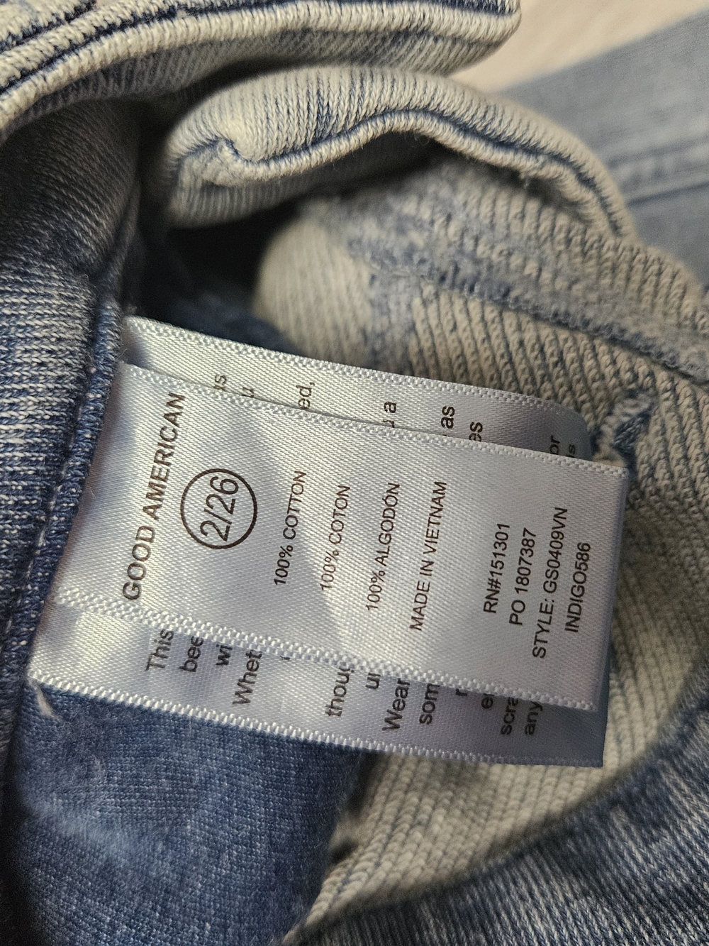 Good American Jeanius Good Skate Sweatpant Jeans - Picture 5 of 5